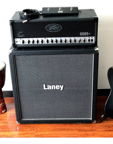 Amplificador Peavey 6505 Plus Con Cabina Laney Lv412s