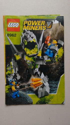 Manual Brinquedos Lego Power Miners 8962 Ano 2009 V640