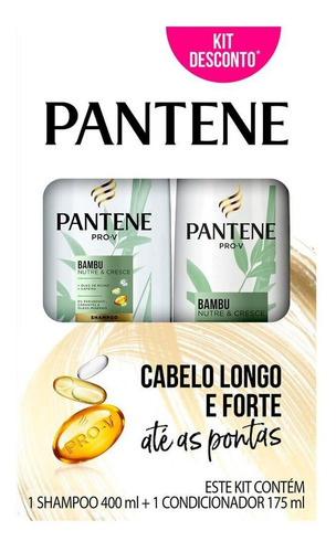 Kit Bambu Pantene Shampoo 400ml + Condicionador 175ml