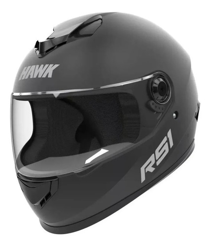 Casco Para Moto Integral Hawk Rs1  Negro Brillo O Mate