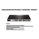 Switch D-link Xstack Dgs-3420-28pc Gigabit - Poe + 10gb