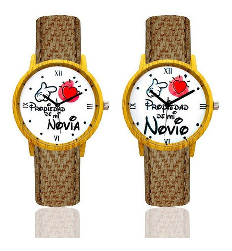 Reloj Pareja Propiedad De Mi Novia Y Novio Estuche Dayoshop