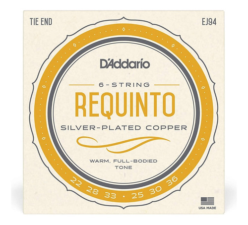 Encordado D'addario Ej94 Para Requinto 6 Cuerdas Nylon