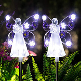 Luces Solares Angel, Paquete De 2 Unidades, Led Para Jardín