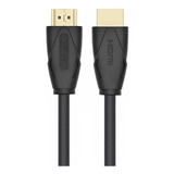 Cable Ghia Hdmi Macho A Macho 1.8 Metros Resolución 4k A 60hz Color Negro Modelo Gcb-053