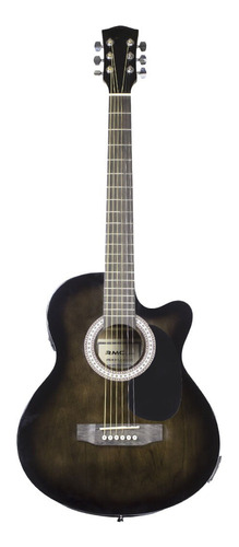 Guitarra Electroacustica 12 Cdas Torero Negra Swamp