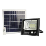 Reflector Led Solar Sensor De Movimiento 120w Megaluz W720 Color De La Carcasa Negro