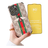 Case Estilo Gucci + Mica Cristal Para Oppo A54 4g