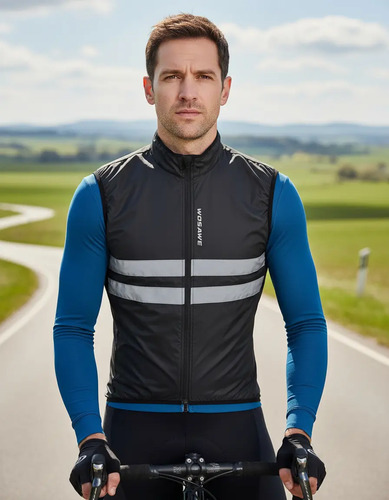 Chaleco Ciclismo Rompevientos Impermeable Fresco Premium