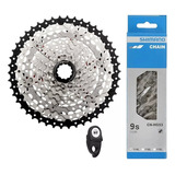 Combo Pacha Gw Con Cadena Shimano 9 Velocidades 11-46 Bicicleta Mtb