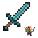  Espada De Diamante Minecraft 60 Cm Eva Algazarra