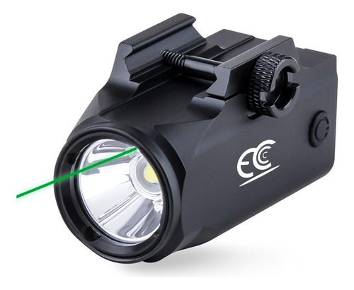 Lanterna De Pistola Tática Mira Laser Verde P/ Trilho 20mm