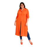 Maxi Blusa Roman Fashion /tallas Extras, 1064 (naranja)