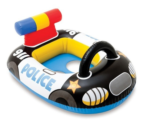Flotador Inflable Intex Kiddie Para Niño Policia 71x57cm
