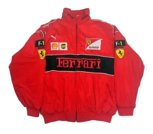 Chaqueta Racing Moto Retro Ferrari Team Otoño