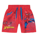 Bebé Niño Short Spiderman Marvel Disney Rojo