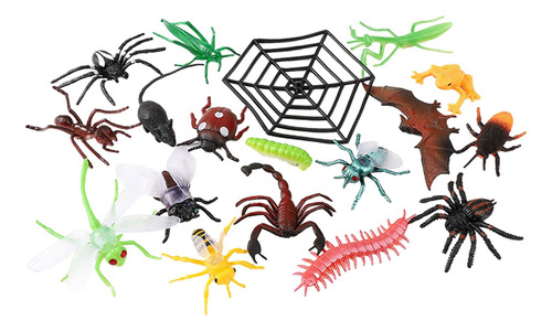 Figuras Modelo De Insectos De Simulación De 18 Piezas,
