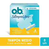 Tampones Ob Originales Medio X 8 Un