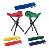 Silla Camp Importada Plegable Con Soporte Metálico 