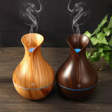 Difusor Aromas Humidificador Aromaterapia Led Color Madera