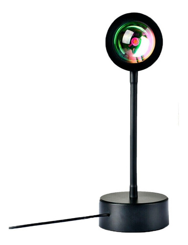 Lámpara Velador Proyector Arcoíris Atardecer Usb Flexible