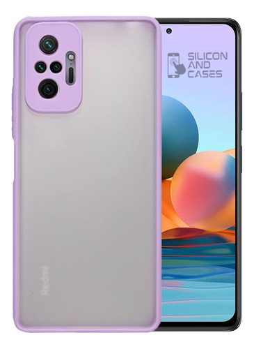 Carcasa Para Xiaomi Redmi Note 10 Pro Borde Color Prot Camar