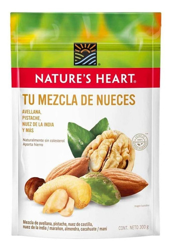 Mezcla De Nueces Nature's Heart Sin Colesterol 300g