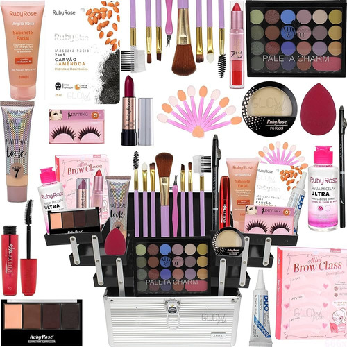 Kit De Maquiagem Completo Mix 20 Itens Mega Promoção Atacado