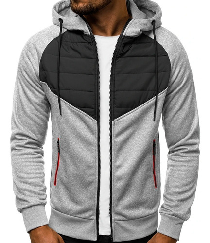 Sudadera Hombre Con Capucha Deportiva Con Cierre Hoodie