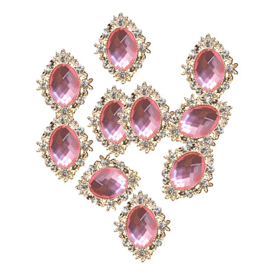 10 Diamantes De Imitación De Cristal Brillante, Color .