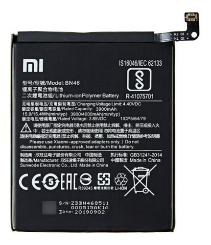 Kit Battria Original Xiaomi Redmi 7/ Note 6/ Note 8 Bn46 Frs