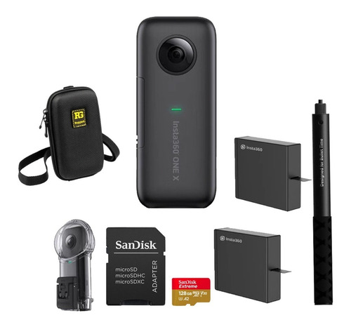 Câmera De Ação Insta360 One X 5.7k - Deluxe Kit