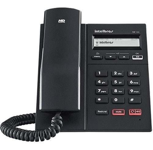 Telefone Ip Voip Tip 125 Lite Intelbras Sip Display Viva-voz