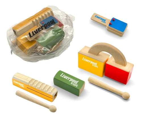 Kit Musicalização Infantil Liverpool Percussão Inf04