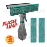 Limpa Vidro Rodo Spray 230 Ml Flash Limp Original + 2 Refis