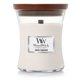 Woodwick Vela De Reloj De Arena Mediana, Tubo Transparente,