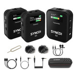 Microfone Digital Sem Fio Compacto Synco Wair G2a2 + Case