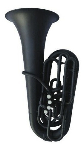 Tuba Plástica Negra En C (do) Parquer C/ Funda Ptb-100