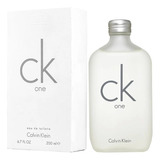 Ck One Calvin Klein 200 Ml Eau Toilette Cítrico Original