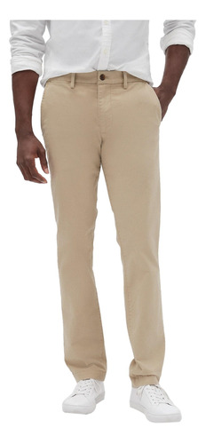 Hombre Pantalon Gap Slim Khaki Khaki