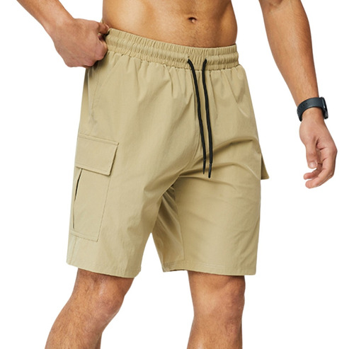 Short Bermuda Cargo Masculino Com Bolso Lateral Curta Verão