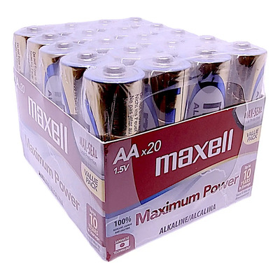 Pack 20 Pilas Maxell Alcalina Aa 1.5v