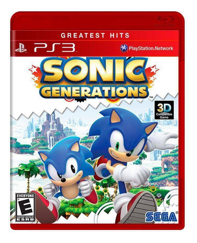 Sonic Generations - Ps3 | Ação 3d Clássico E Moderno
