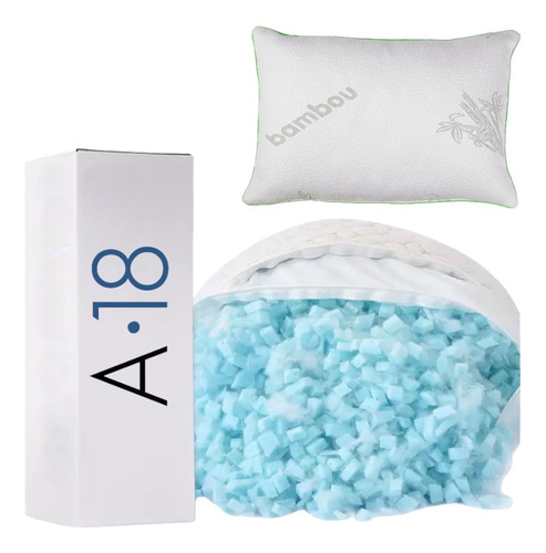 Almohada Memory Foam Ajustable Suave Ortopédica Ergonómica