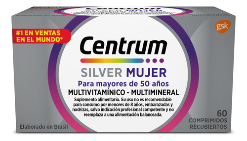 Centrum Silver Mujer 60 Comprimidos Sabor N-a