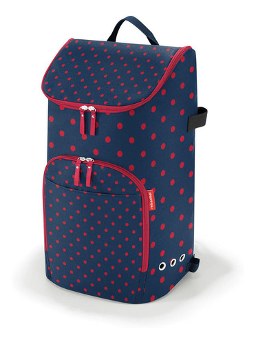 Carro De Compras Con Arrastre Citycruiser - Mixed Dots Red