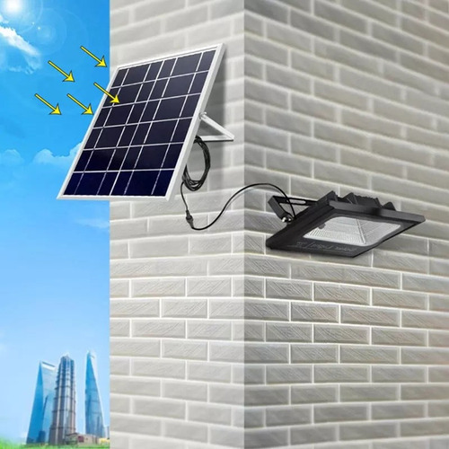 Reflector 30w Exterior Contra Agua Led Panel Solar Luz Blanc