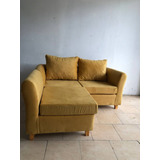 Sillon 2 Cuerpos Estilo Trento +  Camastro -pana Antimanchas