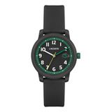 Lacoste 12.12: Reloj Niños Tr90 Silicona, Negro Verde