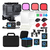 Kit De Gopro Accesorios Con 3 Baterías Para Gopro Hero 9-12